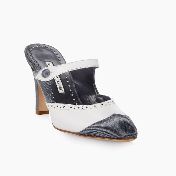 Manolo Blahnik Agathanu heel mules - Picture 12 of 14